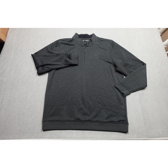 Under Armour ColdGear Quarter Zip Mens 3XLT Gray Fleece Pullover Sweatshirt - Picture 3 of 10